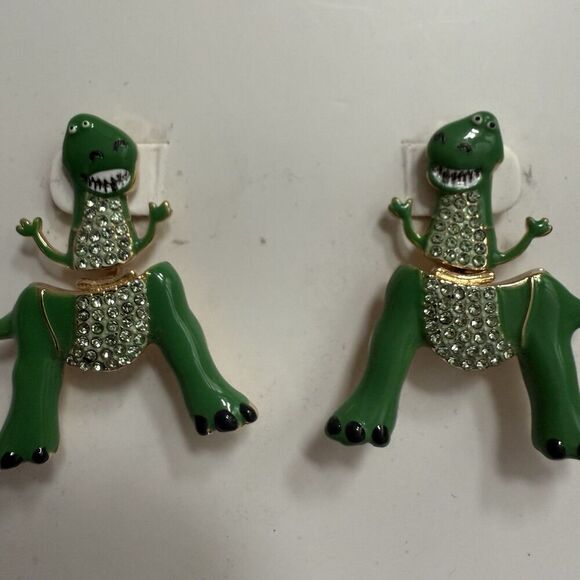 Baublebar X Pixar Disney Toy Story Rex Dinosaur Earrings NEW - Picture 2 of 3